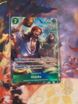 One Piece English OP14-027 Shanks R Alt Art The Azure Sea's Seven - Image 1