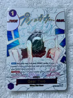 One Piece Gear Two Alt Art OP11-080 R a Fist of Divine Speed English MINT - Image 1