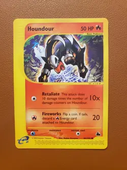 Houndour 66/144 Skyridge NM Non Holo Pokemon Card Rare Set - Image 1