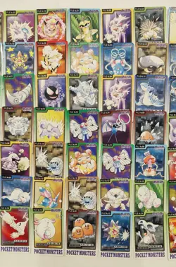 Pokemon Carddass Lot 94 Bandai Vending Series 1997 Japanese Cards, 2 Holo Prism - Image 3