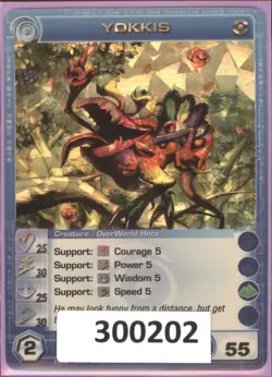 (300202) YOKKIS 25/30/25/30/55 SUPER RARE Premium Pack Foil Chaotic Card - Image 1