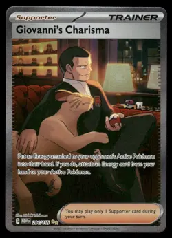Pokemon Cards Giovanni's Charisma 204/165 151 Special Illustration Rare NM *1 - Image 1