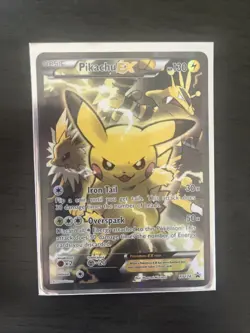 Pokemon TCG Pikachu EX Black Star Promo XY124 Holo Card Rare - Image 1