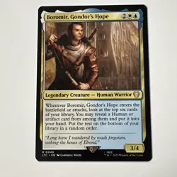 MTG ~ Boromir, Gondor’s Hope ~ Lord of the Ringthe Rings ~ Rare 0049 LTC EN NM - Image 1