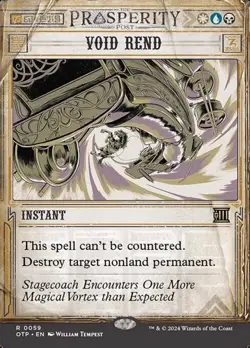 1x Void Rend - Foil Extended Art Showcase NM Eng MTG - OTJ : Breaking News - Image 1