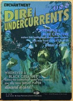 FOIL LIMITED EDITION Secret Lair MtG Dire Undercurrents Unplayed NM Full Art! - Image 1