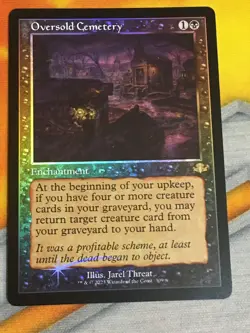 D1167 MAGIC DOMINARIA REMASTERED OVERSOLD CEMETERY #309 NM R RETRO FOIL MTG - Image 1