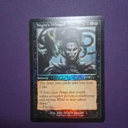 MTG - Night's Whisper - *Foil* - Duskmourn Open House Promo - Image 1