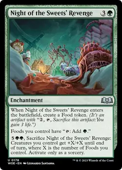 NIGHT OF THE SWEETS' REVENGE x4 mtg NM Wilds of Eldraine 4 Unc - Image 1