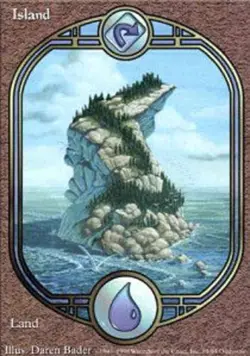 Light Play, English MTG Regular Island (85) Unglued Magic the Gathering - Image 1