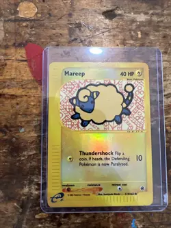 Pokemon TCG Expedition Base Set Mareep Card 2002 119/165 NM Condition - Image 1