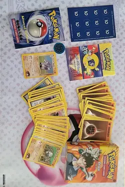 2000 Pokemon Gym Heroes Brock Theme Deck Rhydon Holo CIB - Image 1
