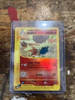 Pokemon TCG Quilava Reverse Holo Card 91/165 Expedition Base Set - NM/LP - Image 1