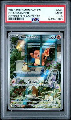 2023 POKEMON SVP EN-SV BLACK STAR PROMO #044 CHARMANDER PSA 9 - Image 1