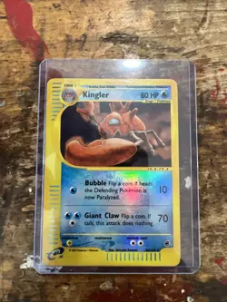 Pokemon TCG Kingler Expedition Reverse Holo Rare Card 50/165 2002 - Image 1