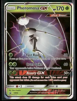Pokemon TCG Pheromosa GX SM66 Ultra Rare Black Star Promo NM - Image 1