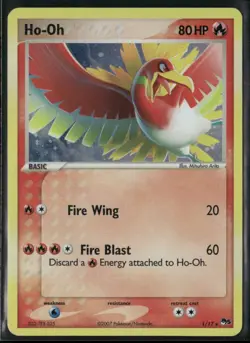 Pokemon TCG Ho-Oh 1/17 Holo POP Series 5 2007 - Image 1