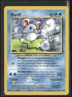 Pokemon TCG Marill 66/111 Neo Genesis German - Image 1