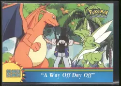 Pokemon Topps "A Way Off Day Off" OR15 Orange Islands Blue Logo - Image 1