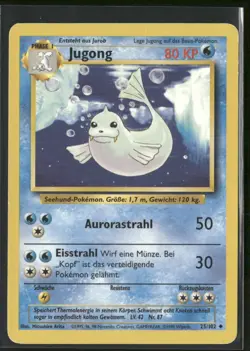 Pokemon TCG Jugong 25/102 Base Set German Dewgong - Image 1