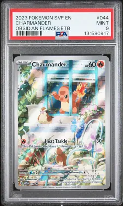 2023 POKEMON SVP EN-SV BLACK STAR PROMO #044 CHARMANDER PSA 9 - Image 1