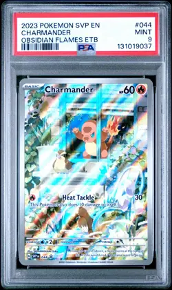 2023 POKEMON SVP EN-SV BLACK STAR PROMO #044 CHARMANDER PSA 9 - Image 1