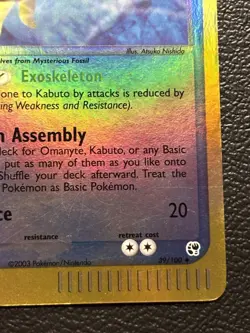 Kabuto 39/100 Reverse Holo EX Sandstorm Pokemon Card LP - Image 5