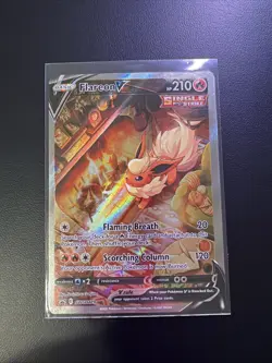 Flareon V - SWSH179 Black Star Promo Alternate Art Pokemon - NM - Image 1