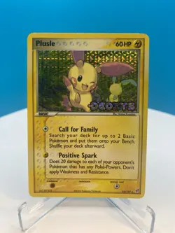 Pokemon TCG Plusle Reverse Holo Stamped 44/107 EX Deoxys - NM - Image 1