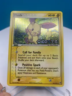 Pokemon TCG Plusle Reverse Holo Stamped 44/107 EX Deoxys - NM - Image 2