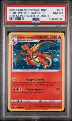 Special Delivery Charizard Holo 075 Pokemon Center United Kingdom Pokemon PSA 8 - Image 1