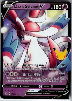 Dark Sylveon V SWSH134 SWSH: Sword & Shield Promo Cards - Pokemon Card - NM - Image 1
