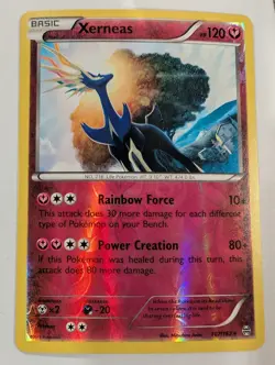 Xerneas 107/162 - XY Breakthrough Pokemon Reverse Holo Foil Rare Nice! - Image 1