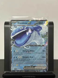 Pokemon Destined Rivals Dondozo EX 066/182 Holo Double Rare NM - Image 1