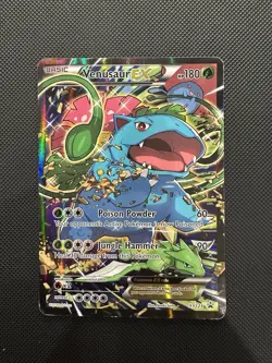 Venusaur EX XY123 Pokemon XY Promo Ultra Rare Black Star Promo HP - Damaged - Image 1