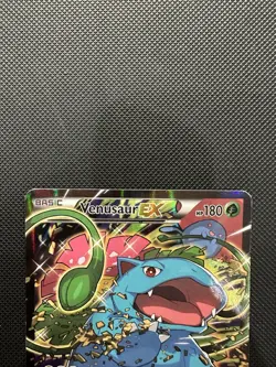 Venusaur EX XY123 Pokemon XY Promo Ultra Rare Black Star Promo HP - Damaged - Image 2