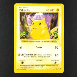 Pikachu 58/102 - Base Set Shadowless - Pokemon Card - Image 1