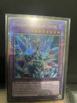 Yu-Gi-Oh Mirrorjade the Iceblade Dragon 1st Edition Starlight Rare PHHY-EN100 - Image 2