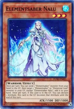 Elementsaber Nalu - FLOD-EN021 - Super Rare - Unlimited Edition - Lightly Played - Image 1