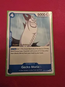 One Piece Super Pre Release 1st Edition Gecko Moria ST03-004 Croc Starter Deck - Image 1