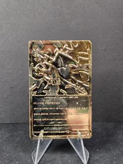 1999 Burger King Pokemon Charizard 23K Gold Plated Card #06 w COA - Image 2