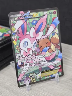 Pokemon Card TCG Sylveon EX Full Art RC32-32 Generations Radiant Collection Holo - Image 1