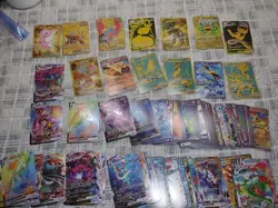 COPY Pokemon Mew Rayquaza Charizard Pikachu VMAX Foil Fan Art Collector Card Lot - Image 1