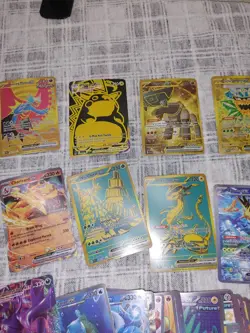 COPY Pokemon Mew Rayquaza Charizard Pikachu VMAX Foil Fan Art Collector Card Lot - Image 3