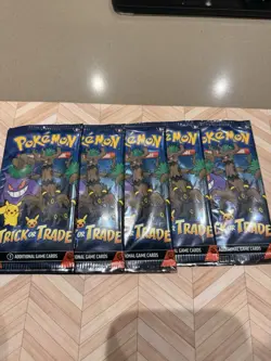 Pokemon Booster Trick Or Trade 2024 5 X Packs Of 3 Cards. BrandNew Unopened - Image 1