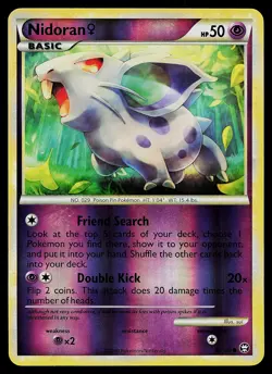 Pokemon Card - Nidoran F Triumphant 69/102 Common Reverse Holo - Image 1
