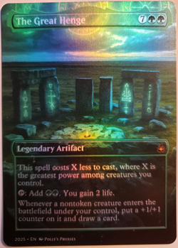 The Great Henge FOIL Proxy Playtest Card with Custom Art Design - Image 3