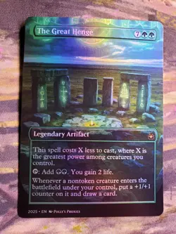 The Great Henge FOIL Proxy Playtest Card with Custom Art Design - Image 5