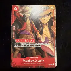 One Piece Monkey.D.Luffy - P-007 Winner Pack Vol. 1 P-007 Promo Card TCG - Image 1