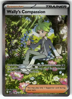 Wally's Compassion 186/132 ME01: Mega Evolution NM Pokemon Card TCG - Image 1